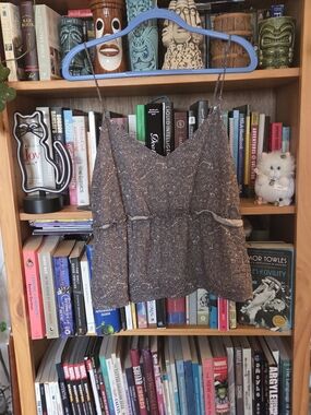Frank & Oak Size L Paisley Peplum Tank
